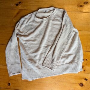 Ella Moss Women's Beige Crewneck Sweater